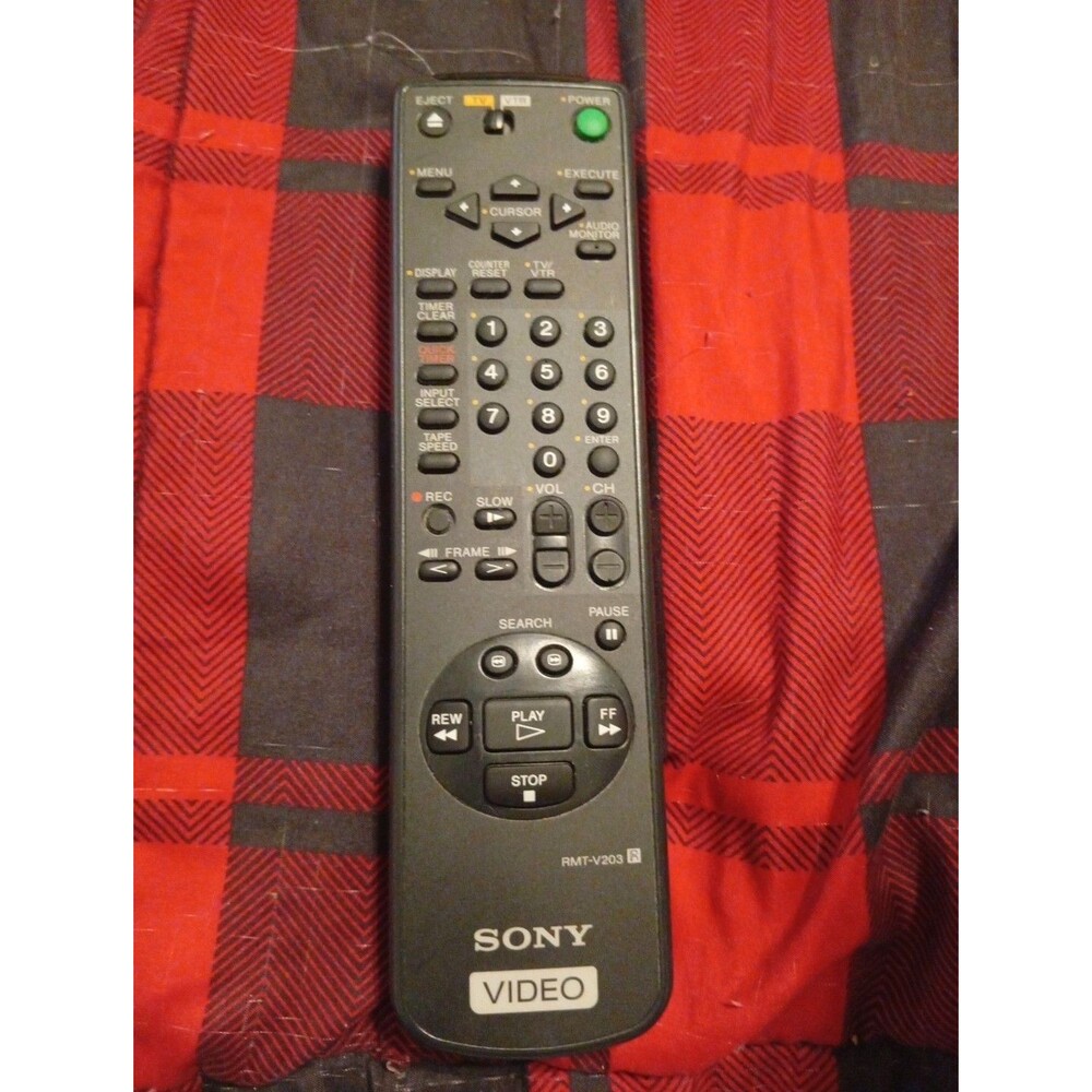 Genuine OEM Sony RMT-V203 VCR Remote Control - Tested & Works